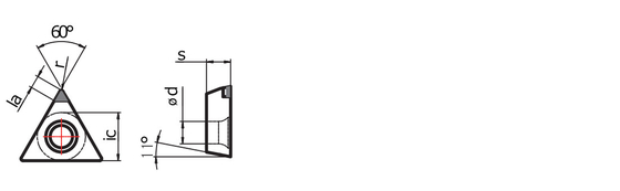 1N 3N Tips نوع TP Chip Breaking Inserts PCD Diamond Inserts