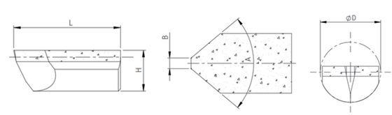 نوع انتگرال PCd Tool Boring Angle 80 Degree