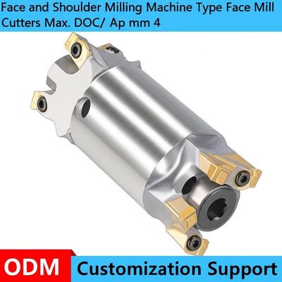 دستگاه فرزکاری صورت و شانه نوع فرزهای صورت حداکثر عمق برش/ Ap میلی‌متر 4 پشتیبانی از سفارشی‌سازی ODM